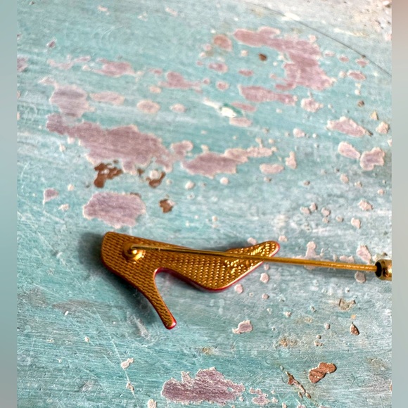 Vintage Ferragamo Pin Red Heel - Picture 3 of 4